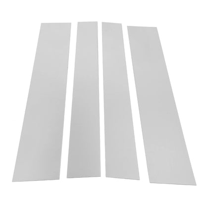 4 Pcs Door Pillar Window Trim for Toyota Sequoia (2008-2014) Chrome Silver Tone
