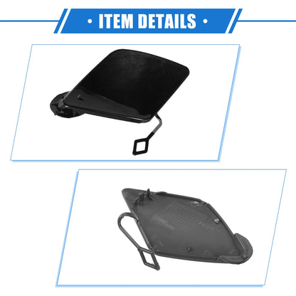 Front Right Tow Hook Cover for BMW 320i (2013-2018) Plastic Black