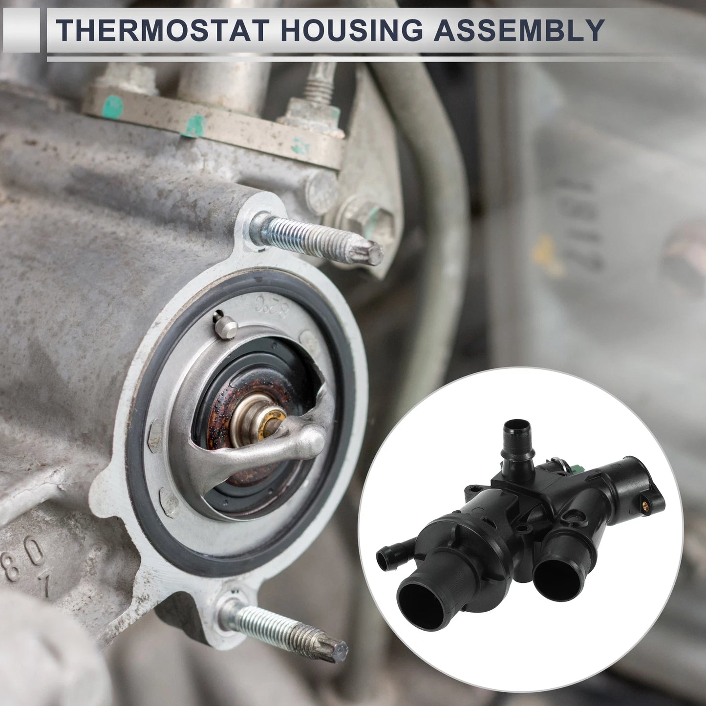 Engine Coolant Thermostat Housing for Peugeot 308 CC (2007-2014)