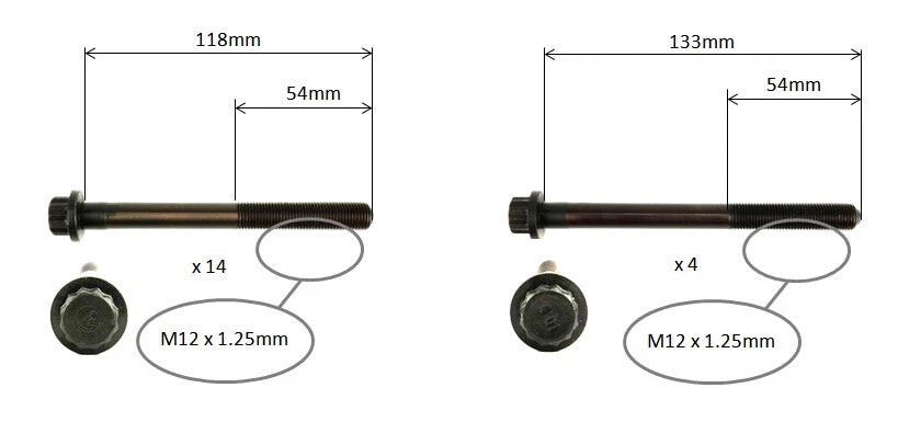 2 x Head Gasket + Head Bolts for Pajero NS NT 3.2L (2006–2009)