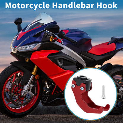 Handlebar Hook Red Aluminum Alloy for Motorcycle