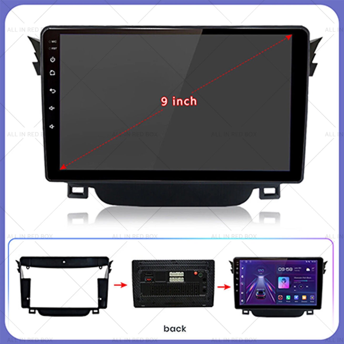 9" Touch Screen Stereo CarPlay for Toyota Corolla (2009-2013)