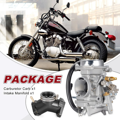 Carburetor & Intake Manifold for Yamaha Virago 250 XV250 1995-2007