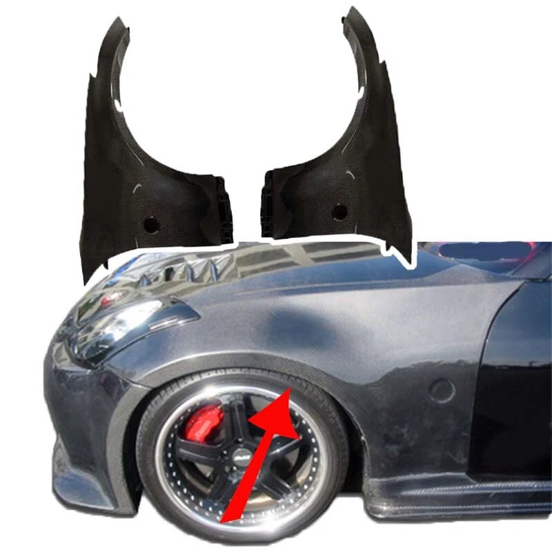 Carbon Fiber Front Side Fender Panel for Nissan 350Z Z33 2003-2008