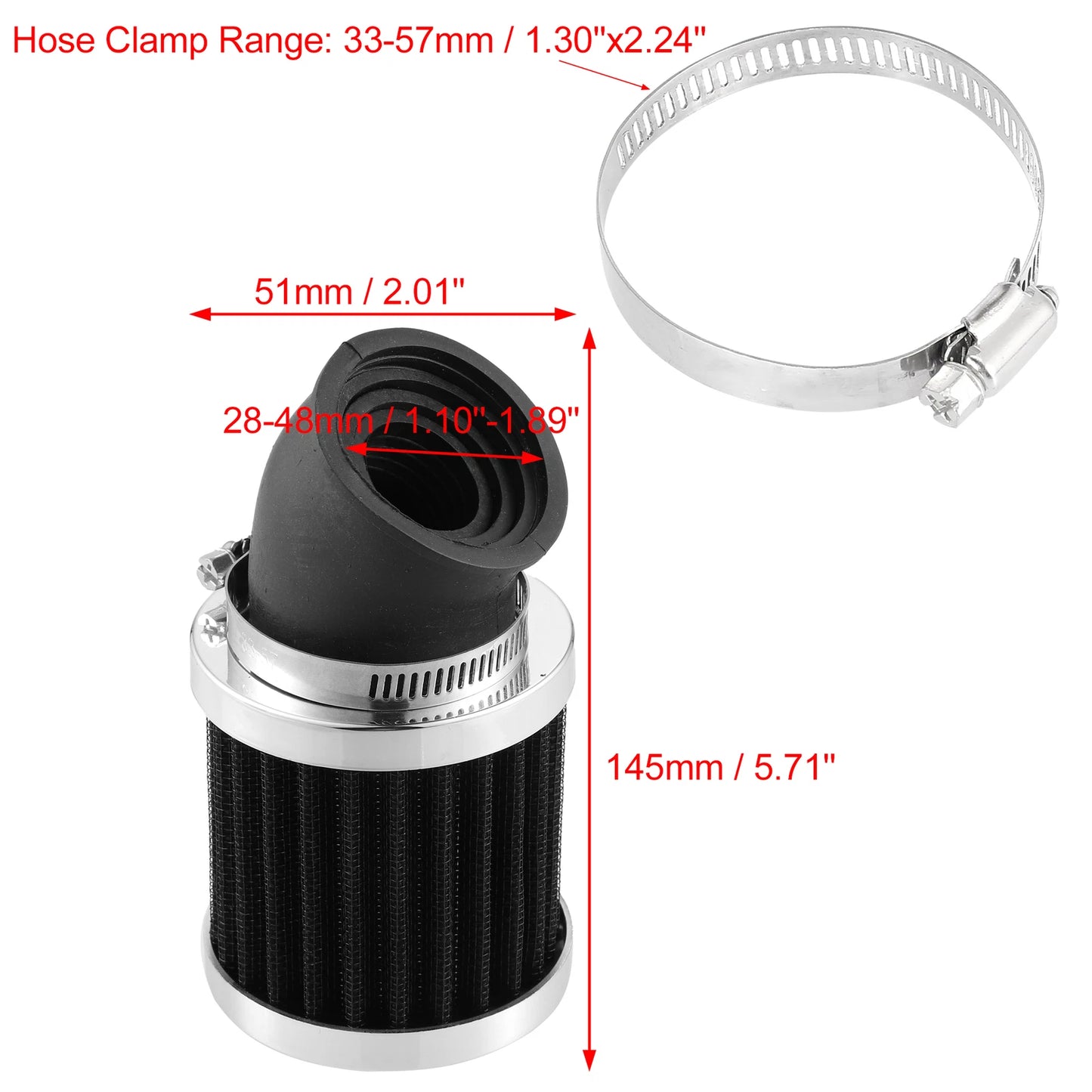 Universal 28mm-48mm Air Filter for HONDA Motorbike