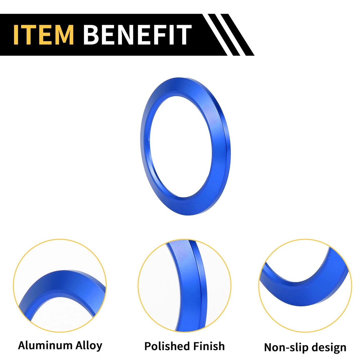Engine Start Stop Button Cover Ring for Ford F-150 (2016-2021) Blue