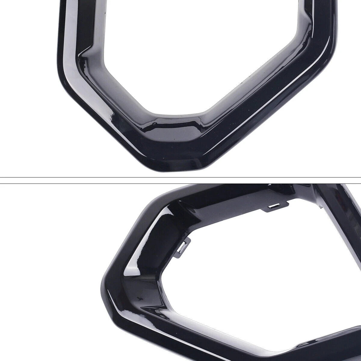 Gloss Black Front Fog Light Outer Bezel Cover for GMC Sierra (2019–2021)