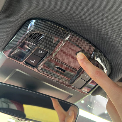 Roof Reading Light Cover for Porsche 911 992 (2019-2024) Gloss Carbon Fiber