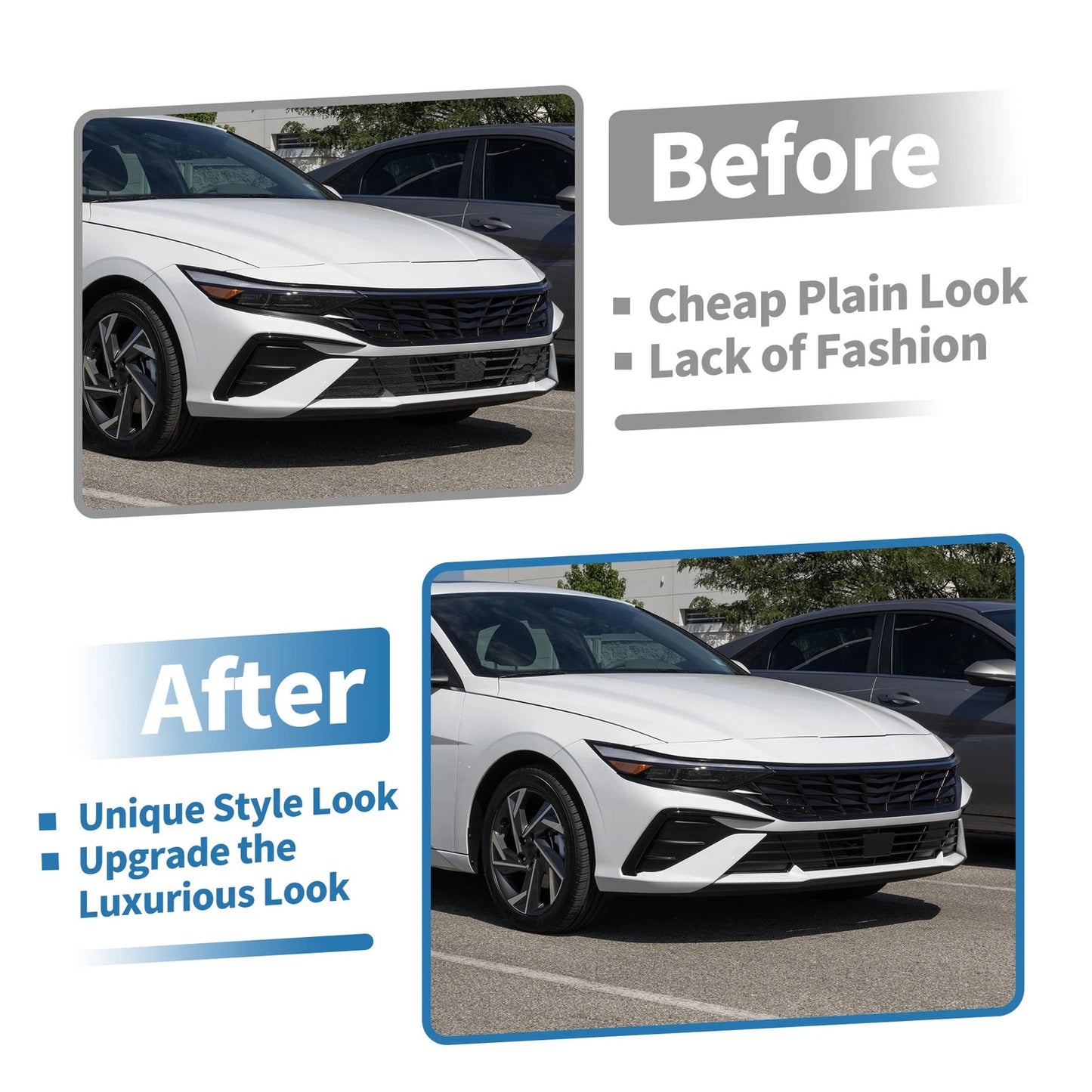 Lower Front Bumper Grille for Hyundai Elantra (2008-2010)