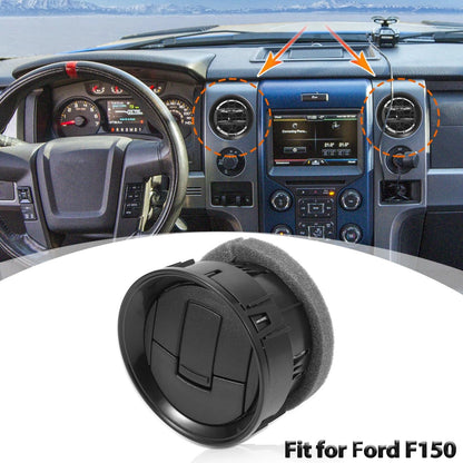 AC Heater Dash Air Vent for Ford F150 2012-2014 - Black Ventilation Outlet