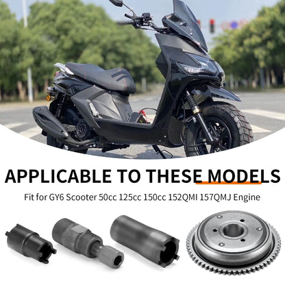 Starter Clutch Tool & Flywheel Puller for GY6 Scooter 125/150cc 152QMI 157QMJ