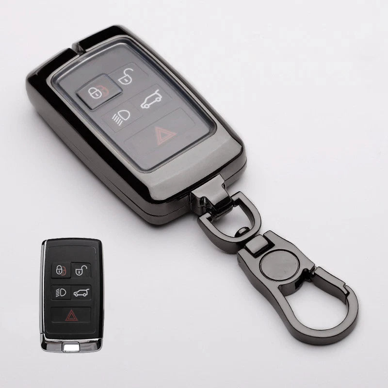 Zinc Alloy Car Key Fob Case Cover for Jaguar Land Rover Range Rover Evoque (2011–2024)