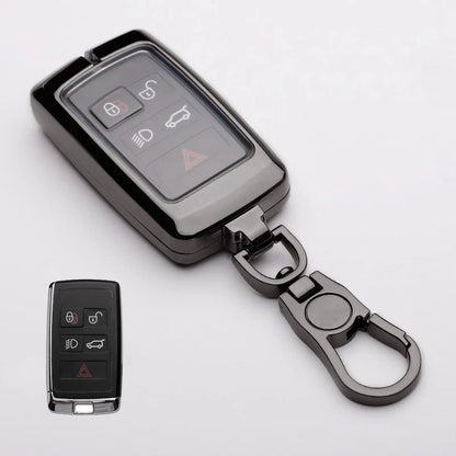 Zinc Alloy Car Key Fob Case Cover for Jaguar Land Rover Range Rover Evoque (2011–2024)