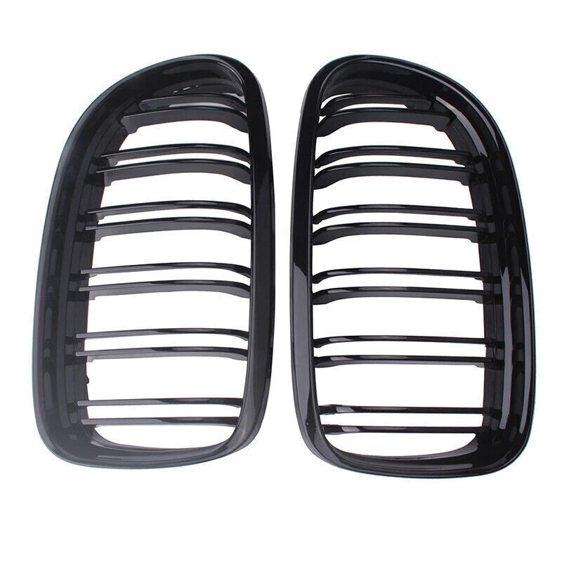 Gloss Black Front Kidney Grills for BMW 3 Series E90 E91 (2008-2012)