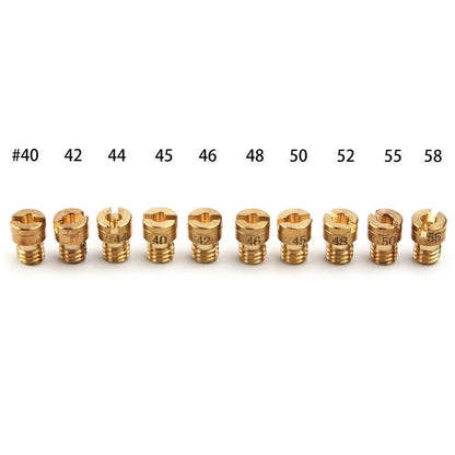 10X Main Jet M4 4mm for GY6 50cc 139QMB Scooter Keihin Carb PZ19 (2003-2023)