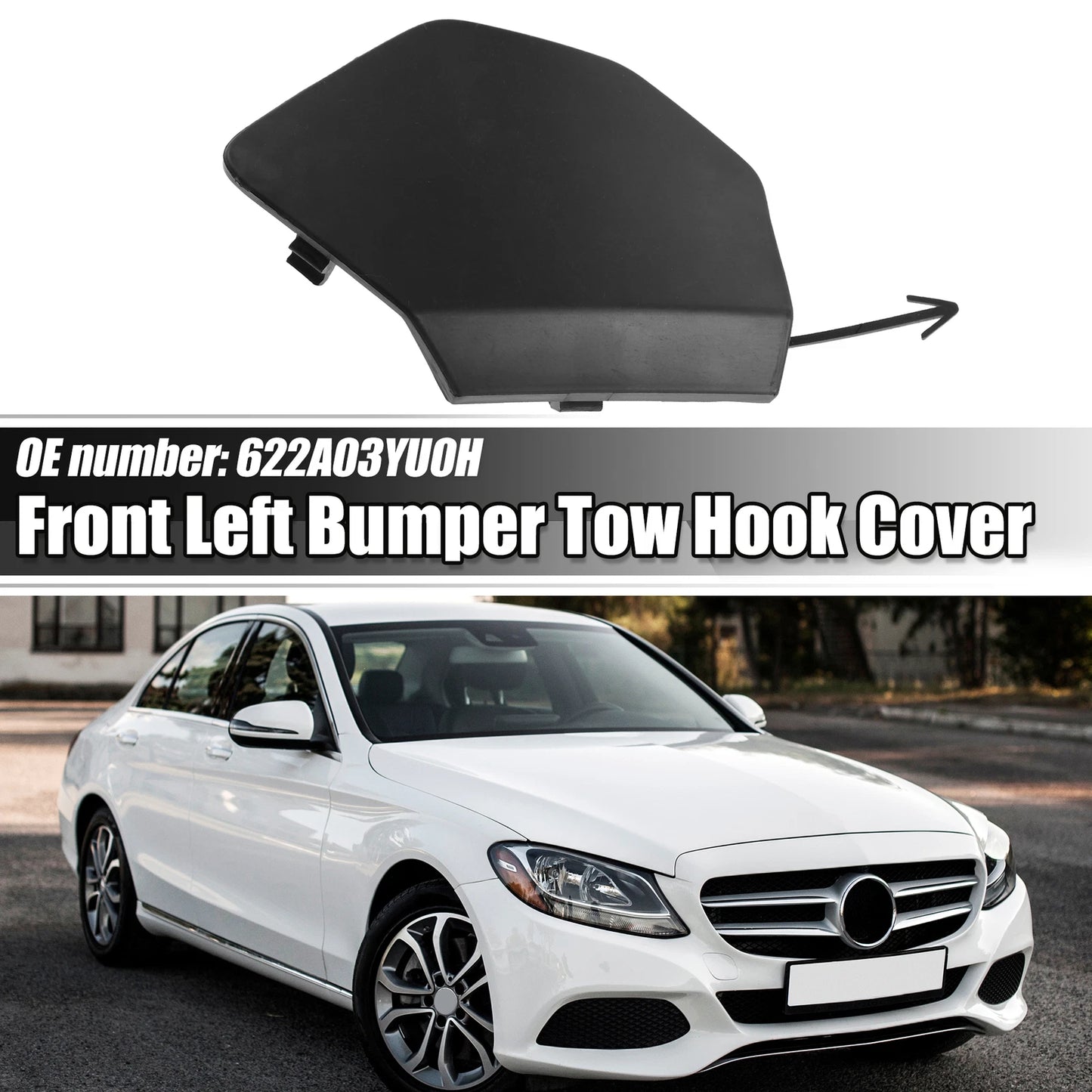 Front Bumper Tow Hook Cover for Nissan Qashqai (2014-2023)