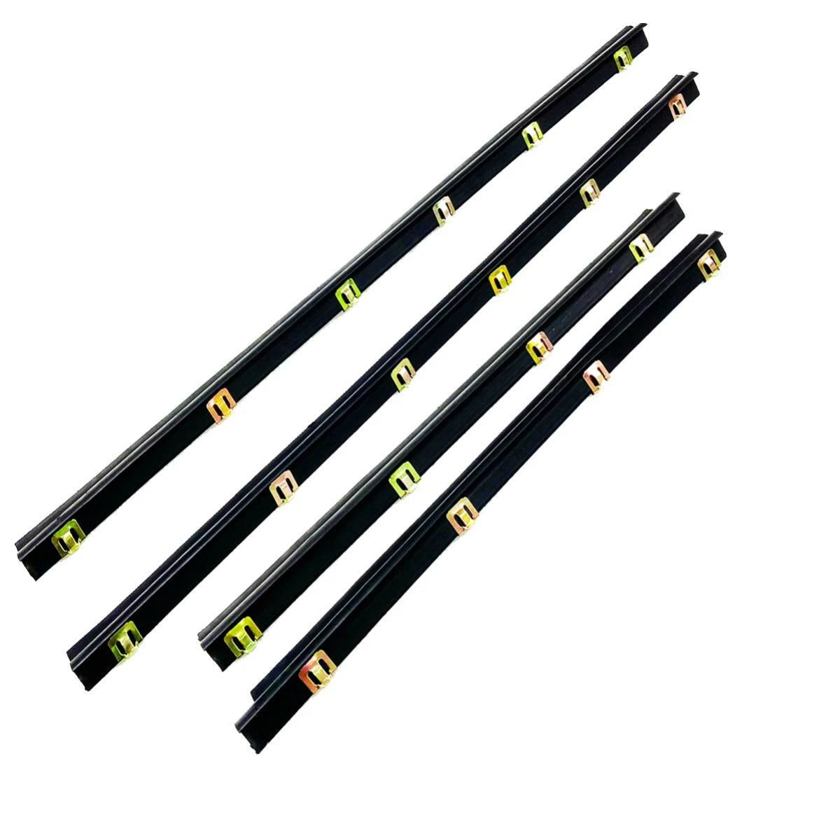 4x Outer Weatherstrip Door Belt Rubber Fits Toyota Corolla KE30 4D Sedan 1974-79