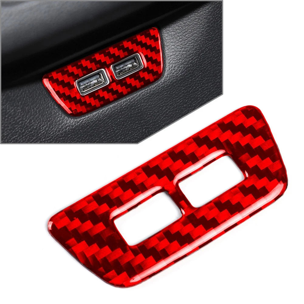 USB Button Cover Trim for Volkswagen Golf 8 MK8 2021-2023 Red
