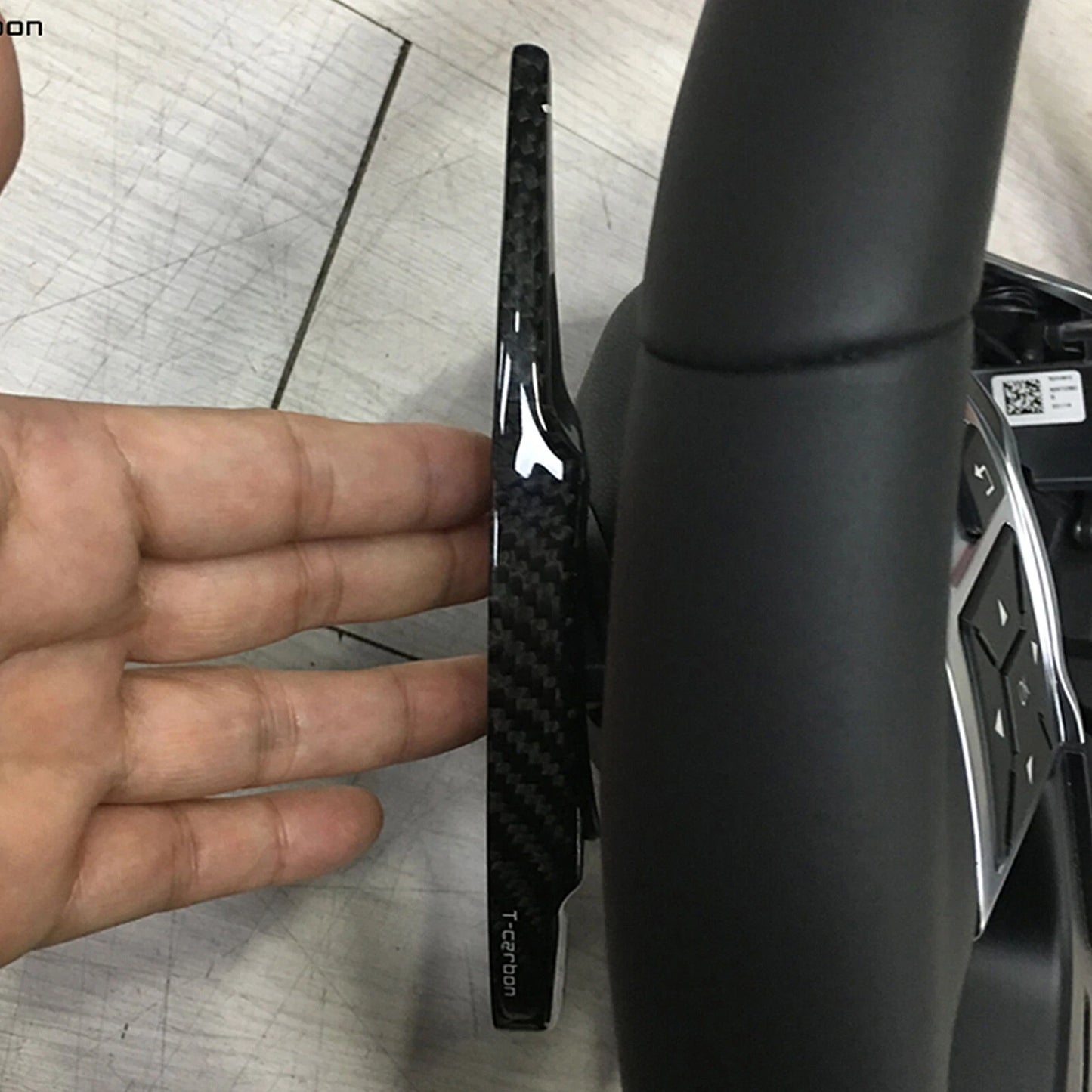 2 x Carbon Fiber Shift Paddle Extensions for Benz GLA GLK CLA (2014)