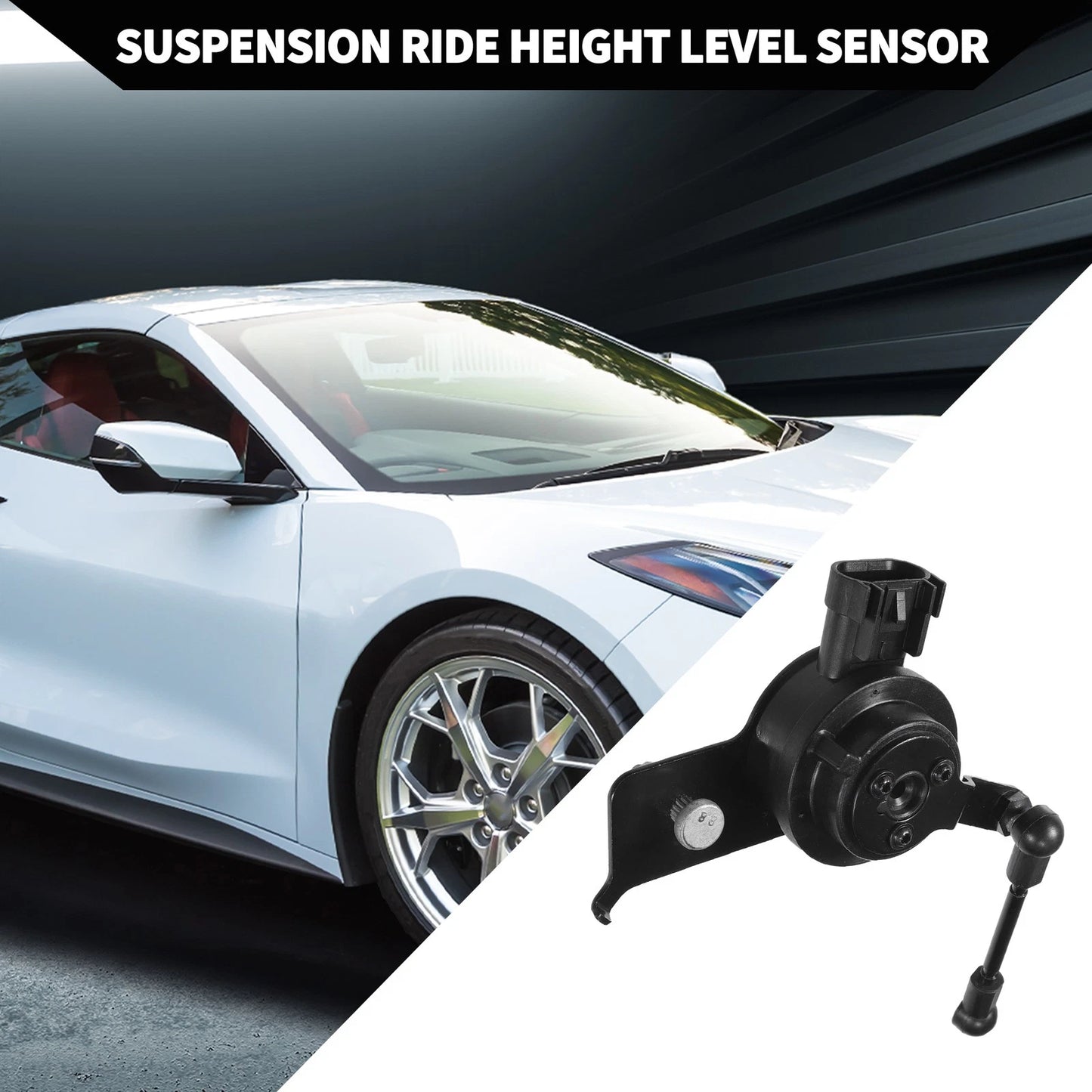 Suspension Ride Height Level Sensor for Chevrolet Rear Right Black