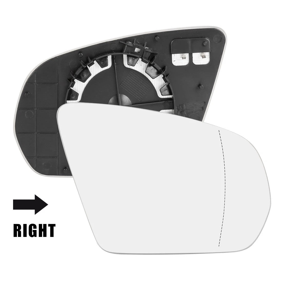 Heated Right Rearview Mirror Glass for Mercedes-Benz S 550 (2014-2017)