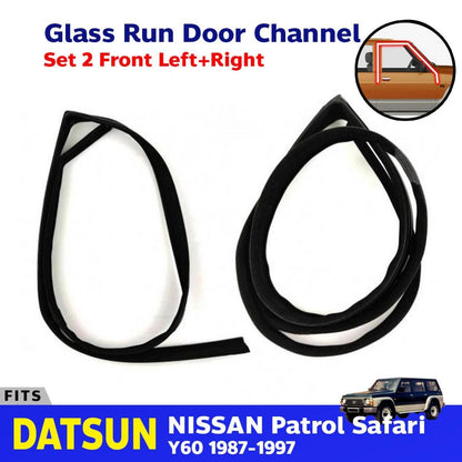 Glass Run Door Channel FL+FR Fits Datsun Nissan Patrol Safari Y60 1987-97 D09