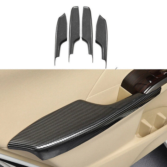 2 x ABS CF Armrest Cover Trim for Toyota Camry (2012–2016)