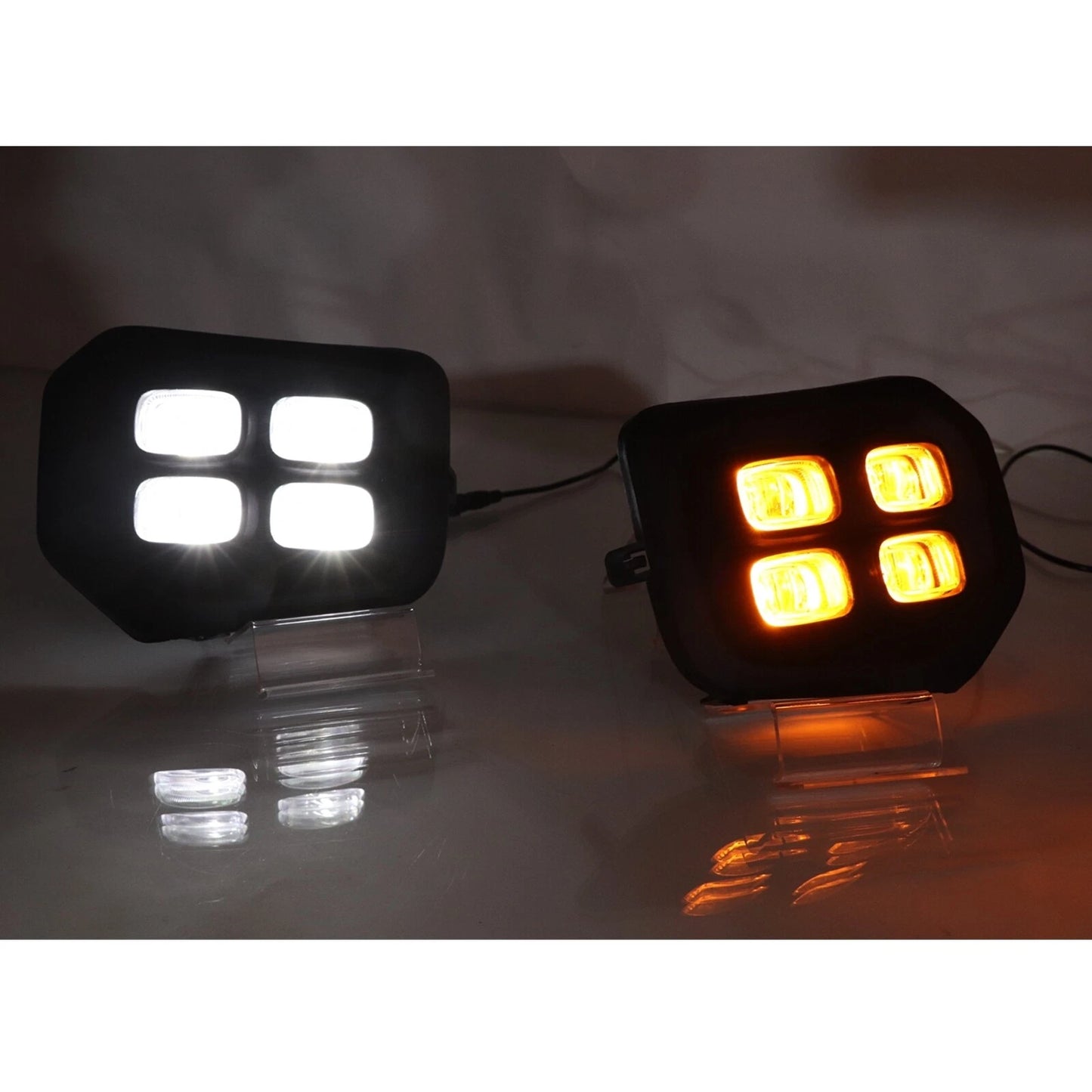 Front Fog Light for Toyota Tacoma 2016-2023 2 x Amber Daytime Running Lamp