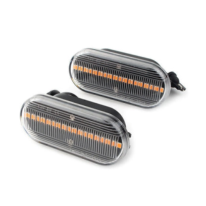 2 x Side LED Marker Amber Turn Signal Lights for Volkswagen VW Bora Golf