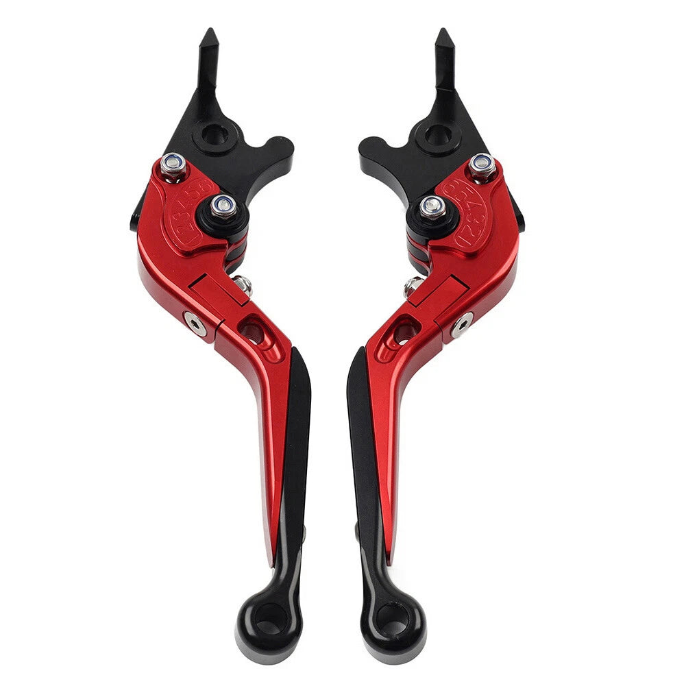 Red Extendable Brake Clutch Levers for Kawasaki ZX1400 ZX14R ZZR1400 (06-17)