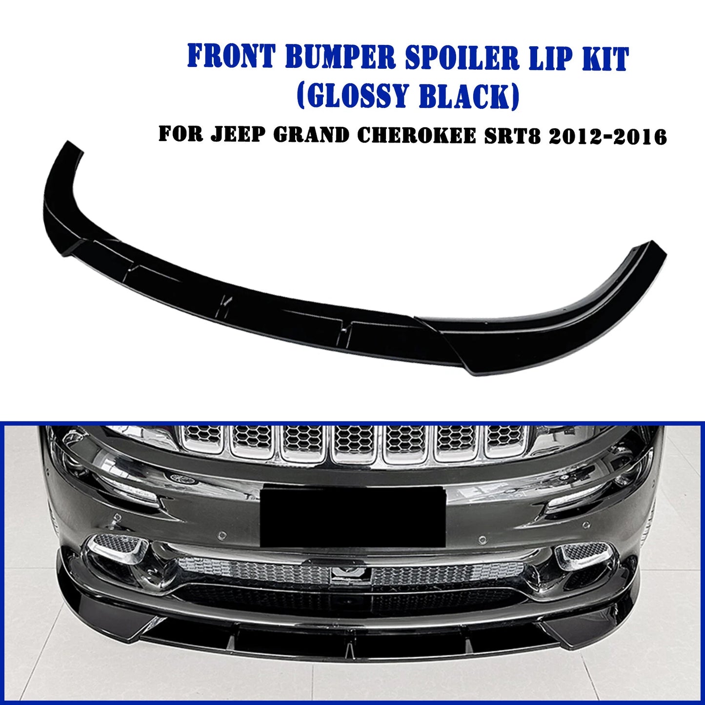 Front Spoiler Lip for Jeep Grand Cherokee SRT8 (2012-2016)