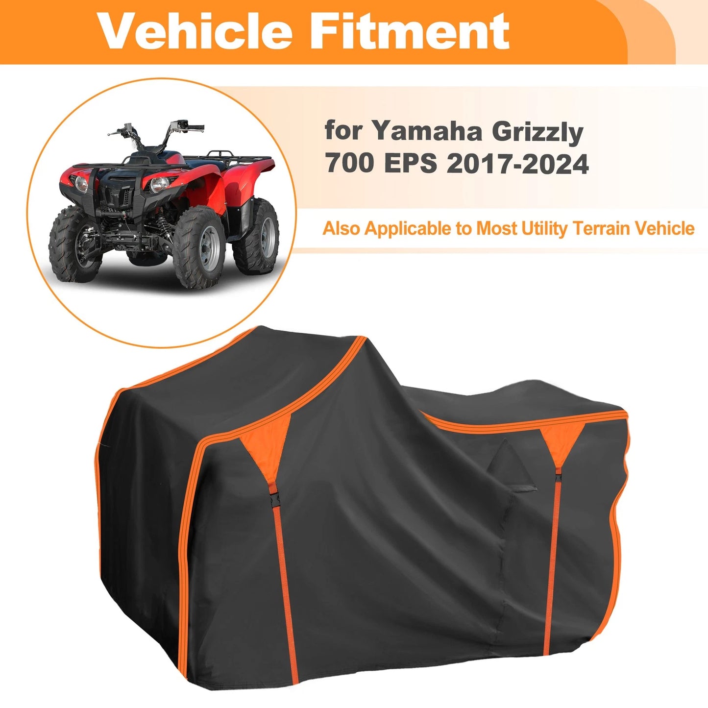 Waterproof Oxford ATV Cover / ATV Cover for Yamaha Grizzly 700 EPS