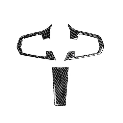 Carbon Fiber Steering Wheel Remote Control Sround Trim Fit For BMW X3 X4 G01