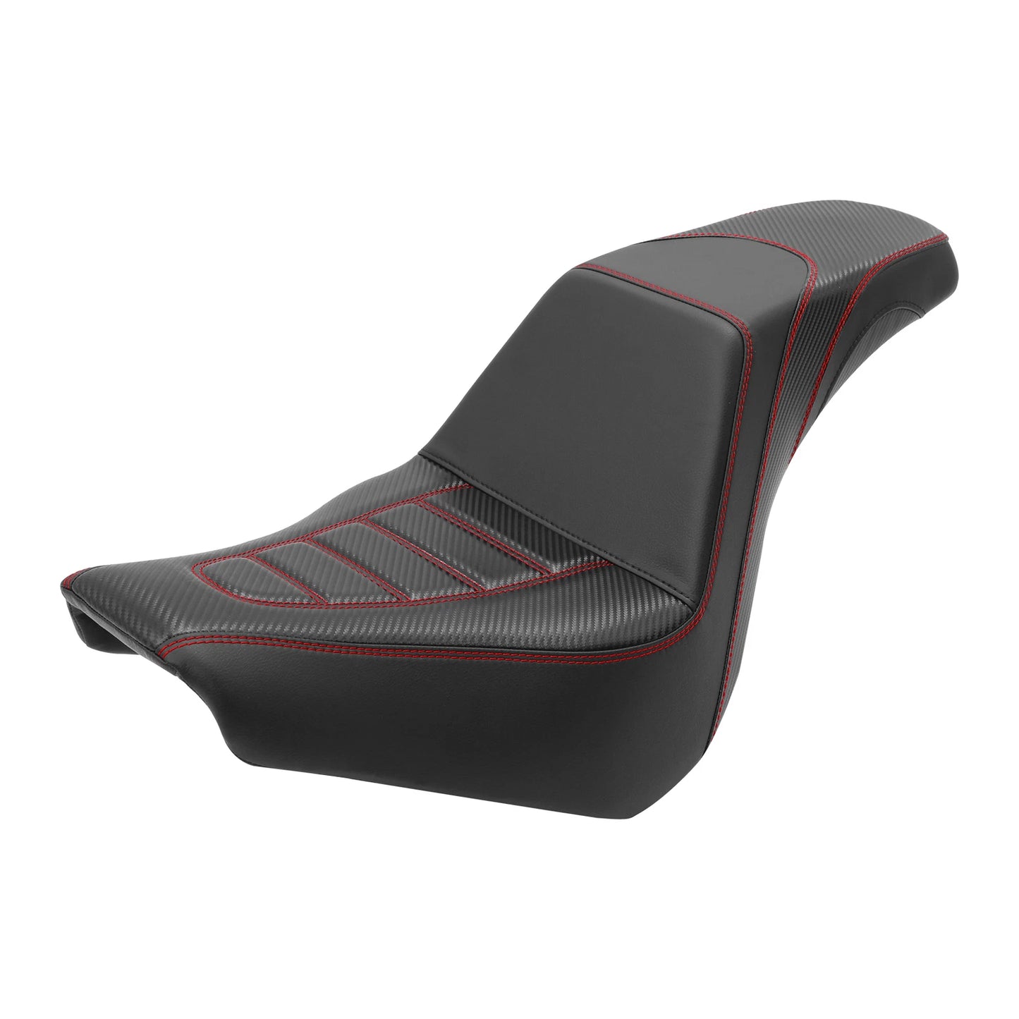Seat Pillion 18-25 Black Red for Harley Softail Standard (2018 - 2025)