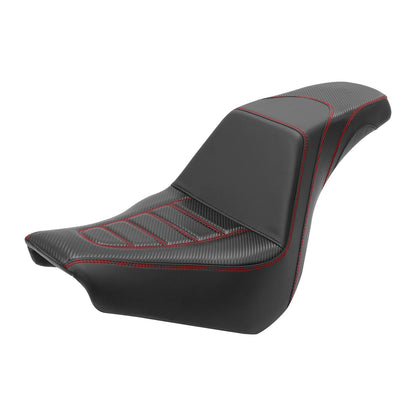 Seat Pillion 18-25 Black Red for Harley Softail Standard (2018 - 2025)