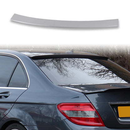ABS Roof Spoiler for Mercedes Benz W204 Sedan Iridium Silver (2007-2014)