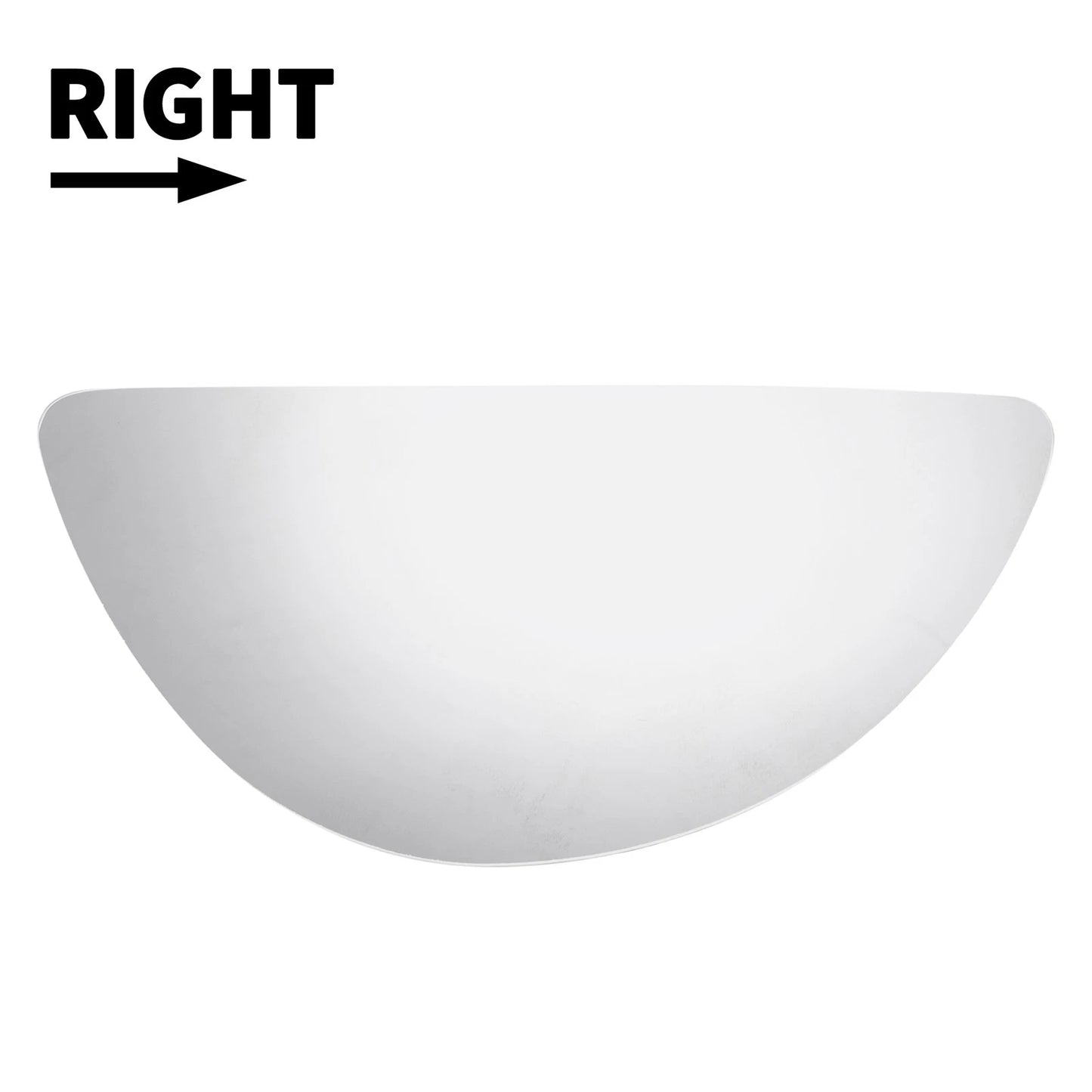 White Right Lower Side Mirror Glass for Ford Transit MK6 MK7 (2000-2013)