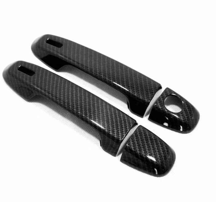 Carbon Fiber Front Door Handle Cover Trim for Toyota C-HR (2018-2023) 4 x pcs