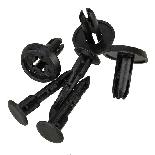 100 x 6mm Bumper Bonnet Trim Fixings Clips Rivets for Universal Vehicles