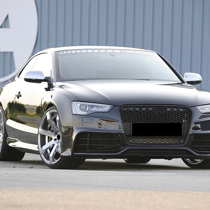 Black Honeycomb Mesh Front Bumper Grille for Audi A5 S5 2013-2016