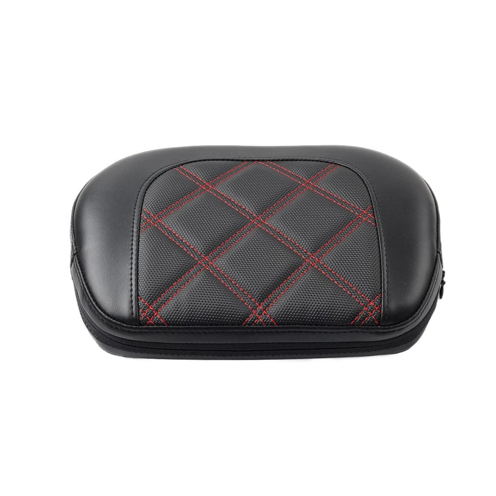 Red Stitching Sissy Bar Backrest Pad for Harley Electra Glide (2014-2023)