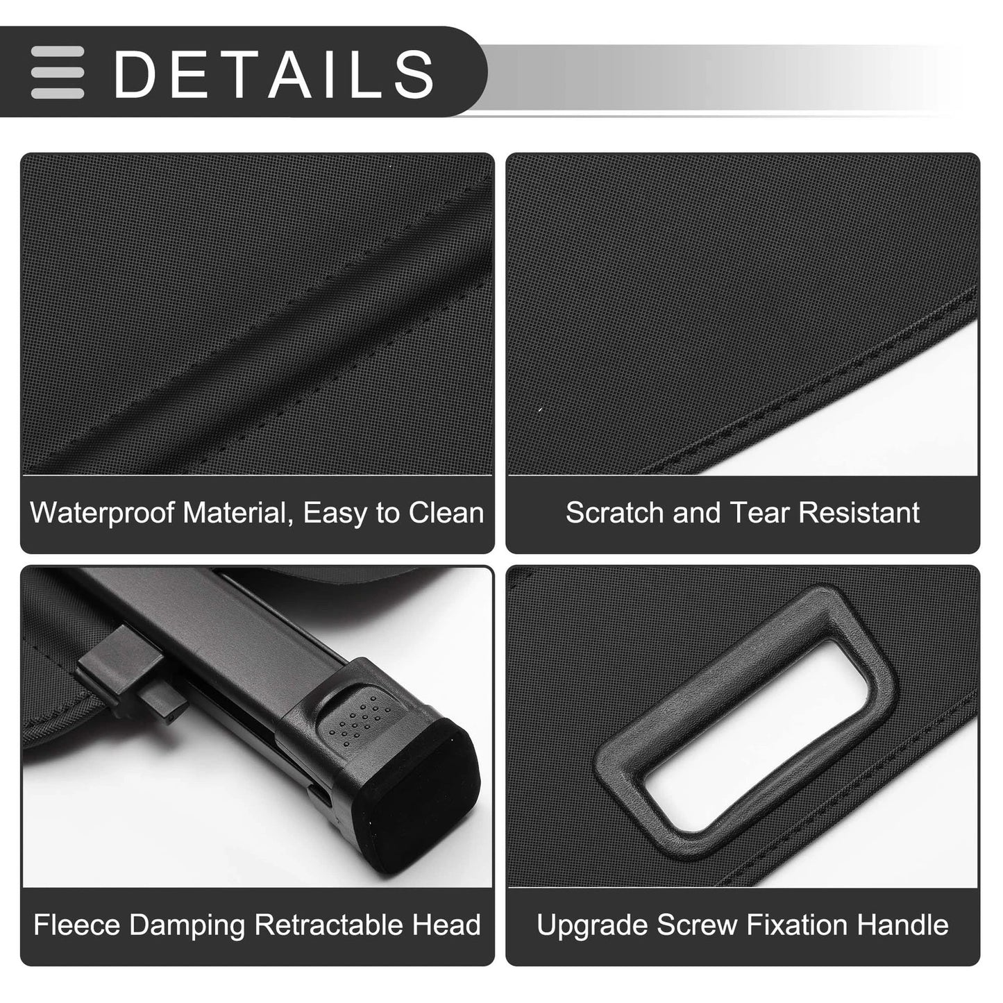 Retractable Cargo Cover for Toyota Highlander (2008-2013) Gloss Black