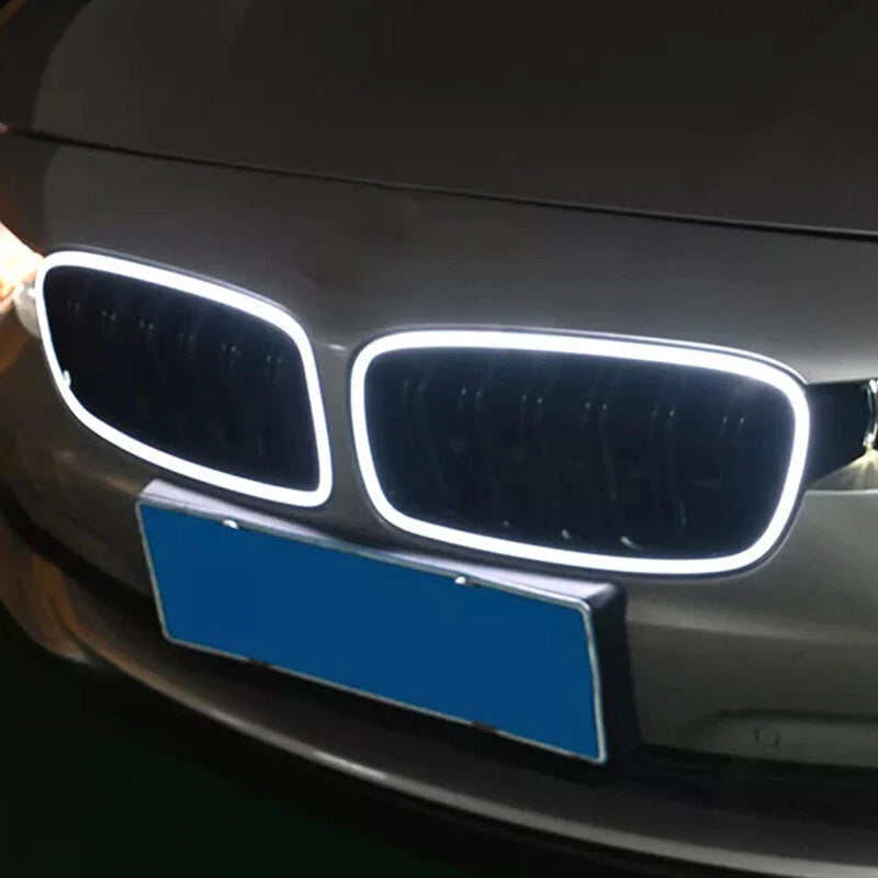 Glossy Black Front Grille LED Light Lamps for BMW 3 Series F30 F31 (2013-2018)