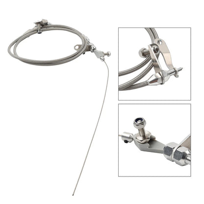 Stainless Steel Braided Kick Down Detent Cable for Ford C6 Transmission