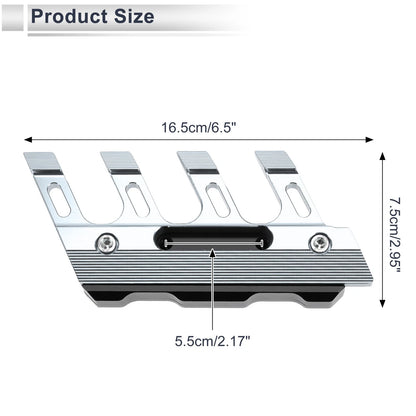 1 Set Fall Side Guard Front Fender Protection Titanium Tone for Motorcycle