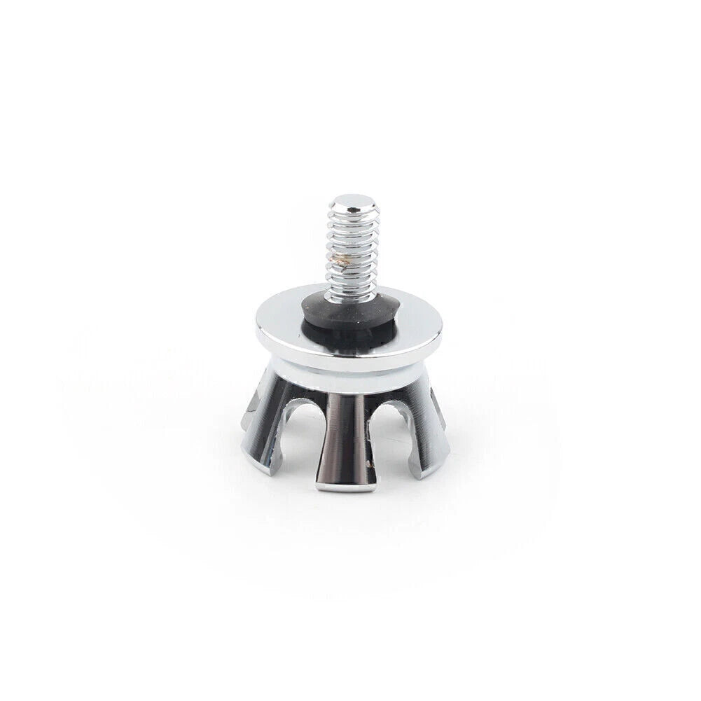 Chrome Rear Seat Bolt Tab Screw Cap Mount for Harley 1996-2023