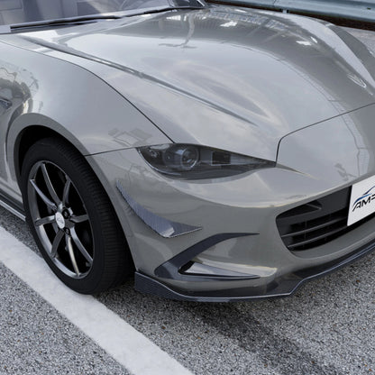 4 x Carbon Look Front Side Air Vent Trims for Mazda Miata MX-5 (2016-2025)