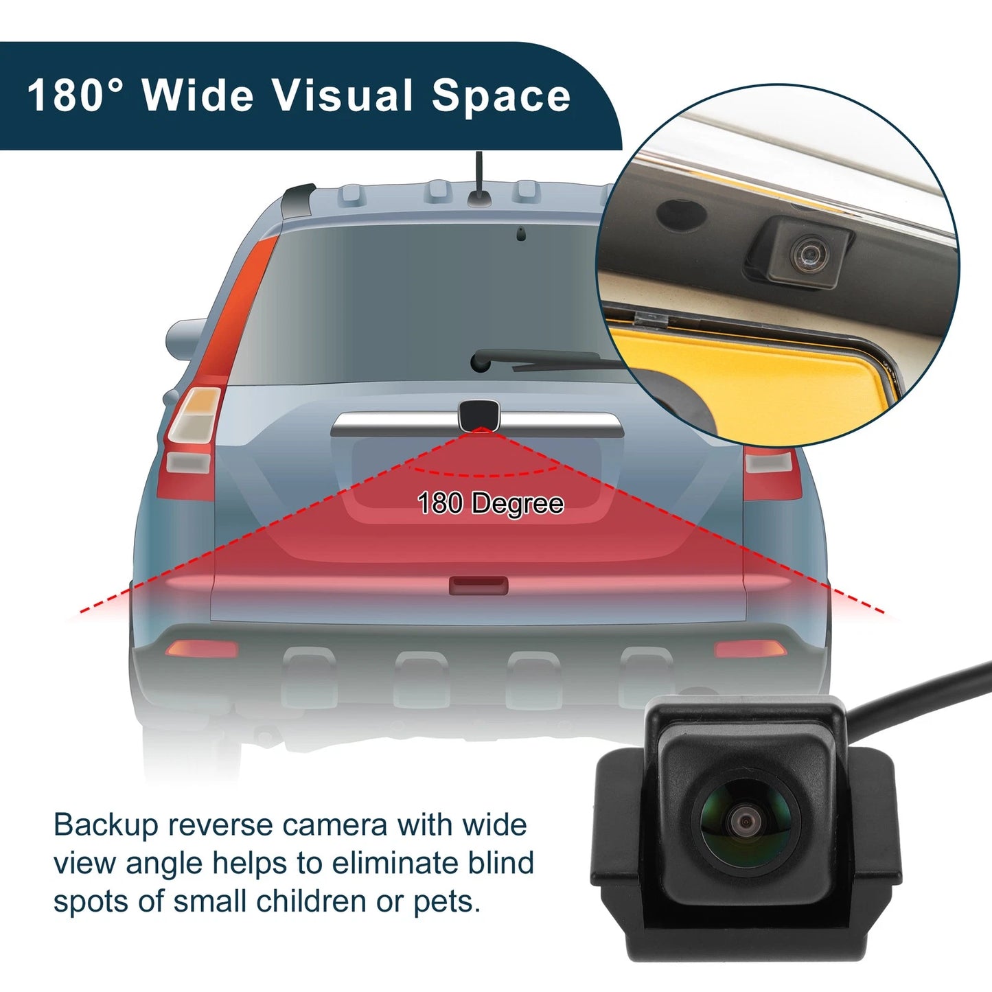 Rear View Camera 120-180° for Honda Civic FK7 (2021-2022)