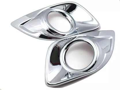 Chrome Fog Light Covers for Mitsubishi Mirage Hatchback (2012-2015)
