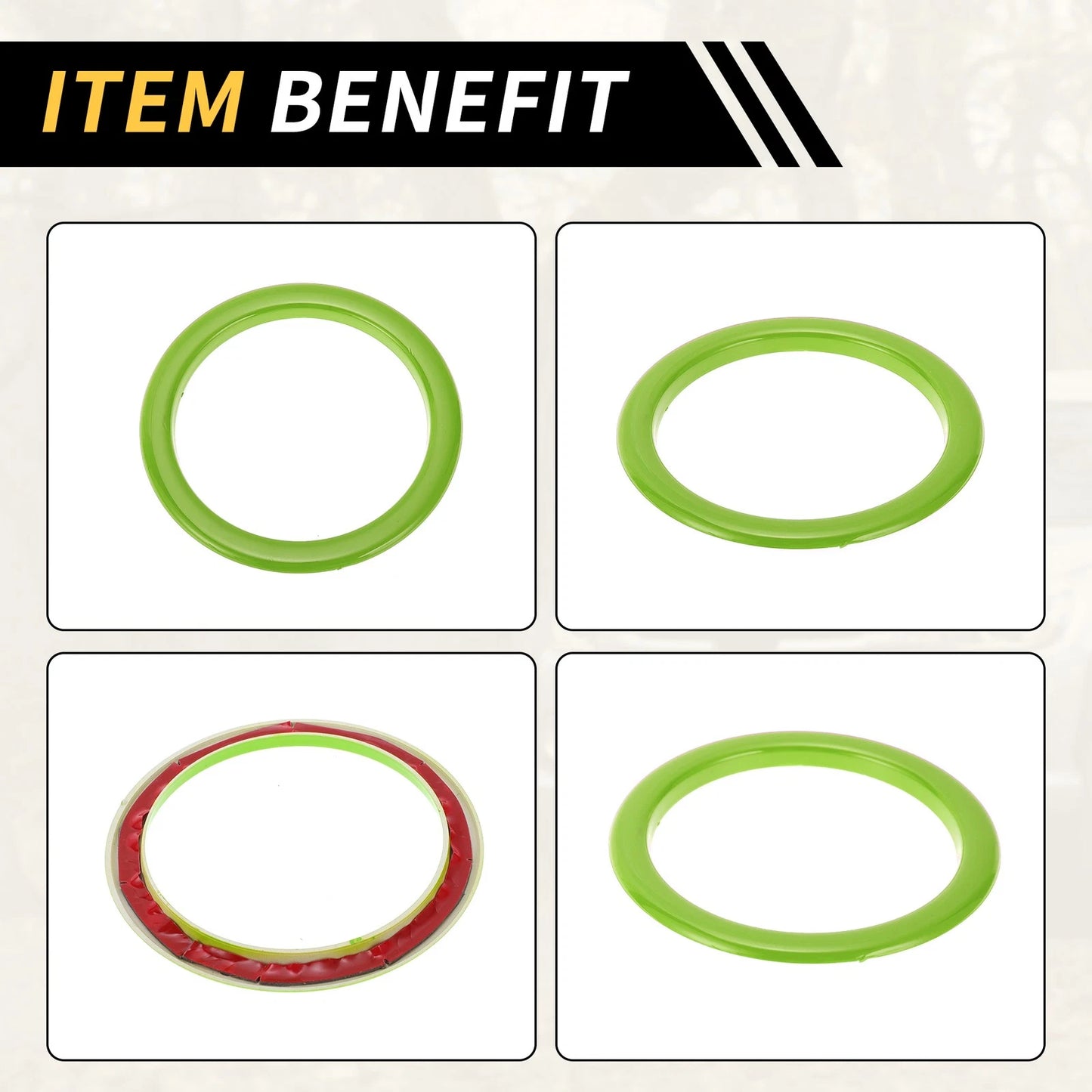 AC Vent Dashboard Decoration Rings for Toyota Tundra (2014-2021) - 4 Pcs Green